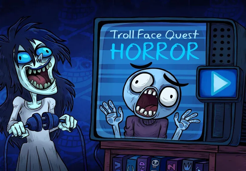 Troll Face Quest: Horror MOD APK скачать на Андроид — Безлимитные подсказки и открыты все уровни — скриншот 1 Troll Face Quest: Horror MOD APK скачать на Андроид — Безлимитные подсказки и открыты все уровни — скриншот 1