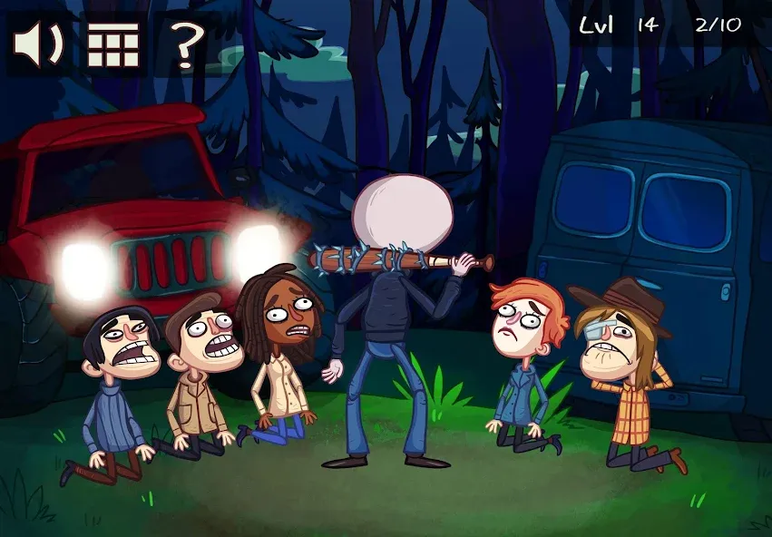 Troll Face Quest: TV Shows на телефон — скачать мод: Безлимитные подсказки и открыты все уровни — скриншот 1 Troll Face Quest: TV Shows на телефон — скачать мод: Безлимитные подсказки и открыты все уровни — скриншот 1