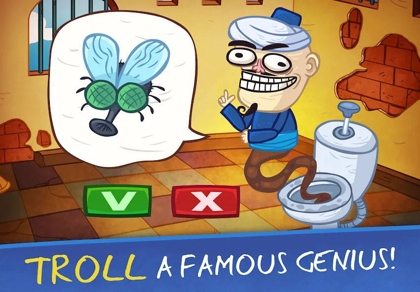 Troll Face Quest: VideoGames 2 MOD APK: Открыты все уровни и подсказки — скриншот 1