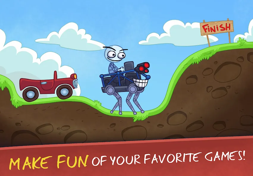 Troll Face Quest: VideoGames 2 MOD APK: Открыты все уровни и подсказки — скриншот 4