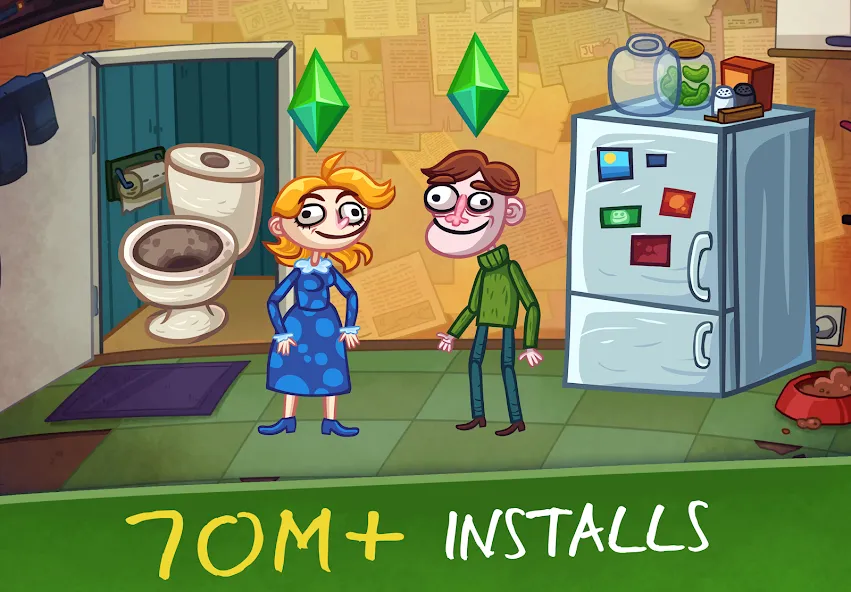 Troll Face Quest: VideoGames 2 MOD APK: Открыты все уровни и подсказки — скриншот 5