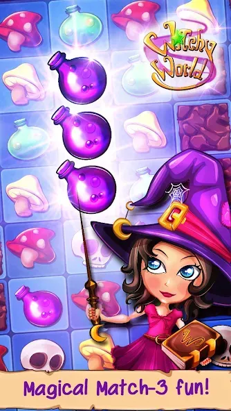 Witchy World мод на Андроид: Много ресурсов и магии — скриншот 1 Witchy World мод на Андроид: Много ресурсов и магии — скриншот 1