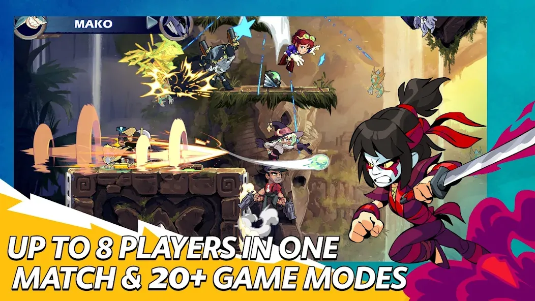 Brawlhalla бесплатно на Андроид — мод: Безлимитные монеты и открыты все персонажи — скриншот 5 Brawlhalla бесплатно на Андроид — мод: Безлимитные монеты и открыты все персонажи — скриншот 5