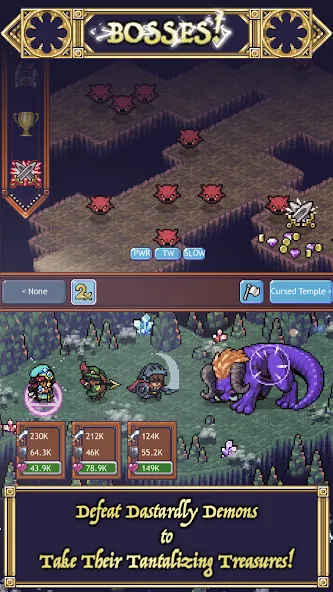 Cave Heroes:Idle Dungeon RPG мод на Андроид: Безлимитные ресурсы и усиленные герои — скриншот 2 Cave Heroes:Idle Dungeon RPG мод на Андроид: Безлимитные ресурсы и усиленные герои — скриншот 2