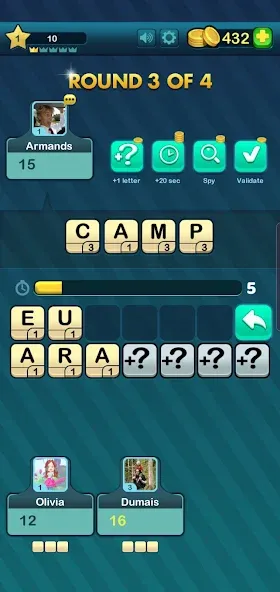 Word Battle MOD APK скачать на Андроид — Безлимитные подсказки и жизни — скриншот 1 Word Battle MOD APK скачать на Андроид — Безлимитные подсказки и жизни — скриншот 1