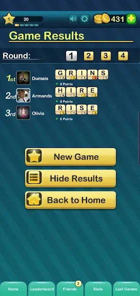 Word Battle MOD APK скачать на Андроид — Безлимитные подсказки и жизни — скриншот 4 Word Battle MOD APK скачать на Андроид — Безлимитные подсказки и жизни — скриншот 4