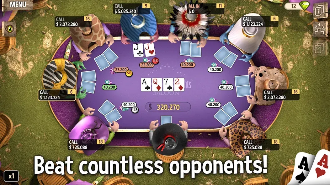 Governor of Poker 2 - Offline взлом на Андроид — Безлимитные деньги и все турниры — скриншот 4 Governor of Poker 2 - Offline взлом на Андроид — Безлимитные деньги и все турниры — скриншот 4