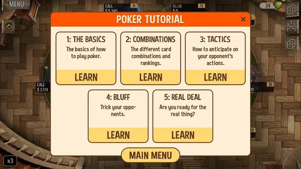 Learn Poker - How to Play взлом APK — Разблокированы все уроки и функции — скриншот 3 Learn Poker - How to Play взлом APK — Разблокированы все уроки и функции — скриншот 3