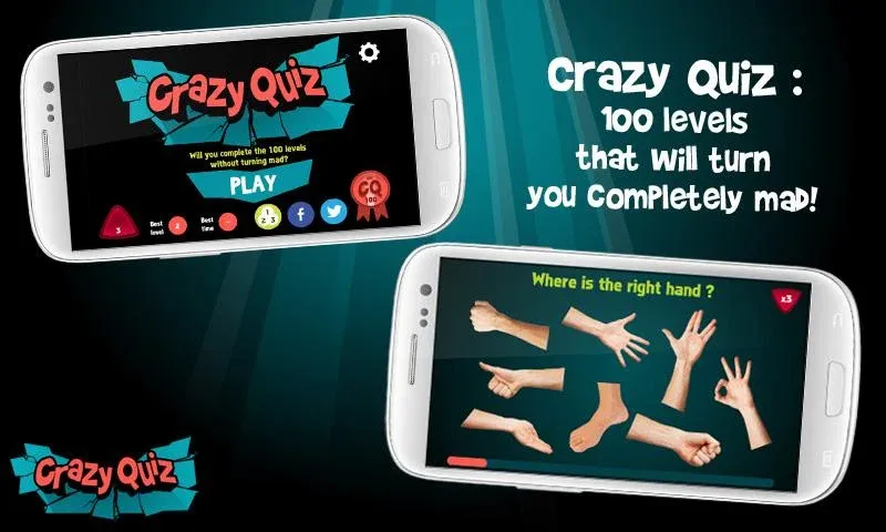 Скачать Crazy Quiz мод — Безлимитные подсказки и открыты все категории — скриншот 1