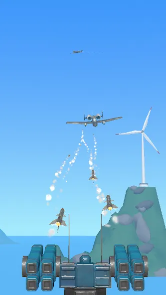Скачать Air Defense: Airplane Shooting Mod APK — Безлимитные деньги и патроны — скриншот 3