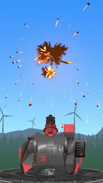 Скачать Air Defense: Airplane Shooting Mod APK — Безлимитные деньги и патроны — скриншот 4