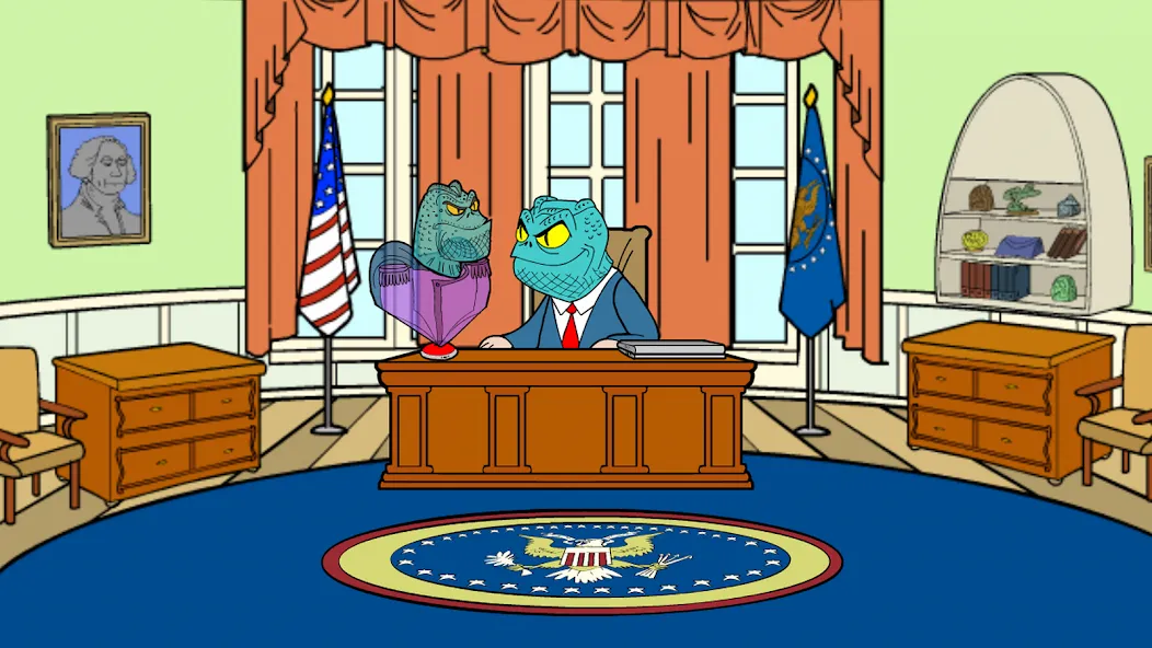 Obama Pigsaw: Alien Invasion на телефон — скачать мод: Безлимитные патроны и открыты уровни — скриншот 2 Obama Pigsaw: Alien Invasion на телефон — скачать мод: Безлимитные патроны и открыты уровни — скриншот 2
