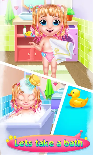 Baby Girl Caring Pinky Style взломанный APK — Открыты все наряды и аксессуары — скриншот 5