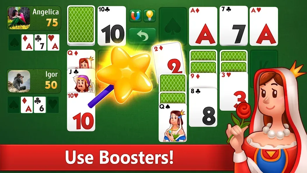 Скачать взлом Klondike Solitaire card game — Без рекламы и безлимитные подсказки — скриншот 3 Скачать взлом Klondike Solitaire card game — Без рекламы и безлимитные подсказки — скриншот 3