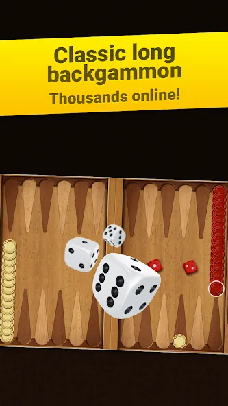 Backgammon Long Arena — взломанная версия, Безлимитные монеты и открыты все столы — скриншот 1