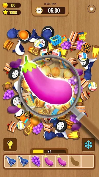 Скачать Match Triple 3D: Matching Tile Mod APK — Безлимитные монеты и подсказки — скриншот 1