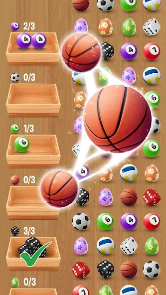 Скачать Match Triple 3D: Matching Tile Mod APK — Безлимитные монеты и подсказки — скриншот 3