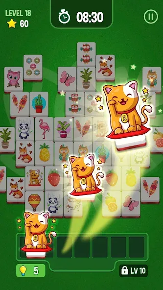 Скачать мод Mahjong Triple 3D -Tile Match — Безлимитные подсказки и бустеры — скриншот 3 Скачать мод Mahjong Triple 3D -Tile Match — Безлимитные подсказки и бустеры — скриншот 3