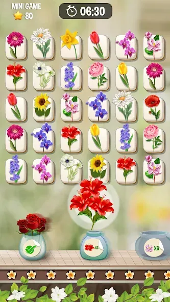 Zen Blossom на телефон — скачать мод: Бесконечные подсказки и бустеры — скриншот 1 Zen Blossom на телефон — скачать мод: Бесконечные подсказки и бустеры — скриншот 1