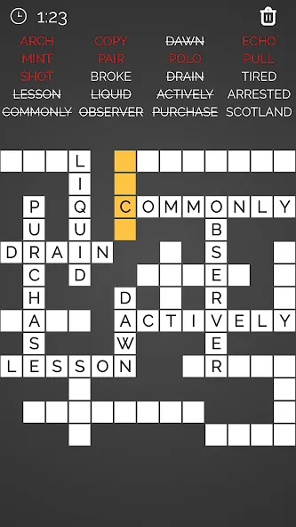 Crossword : Word Fill взлом на Андроид — Безлимитные подсказки и открыты все уровни — скриншот 2 Crossword : Word Fill взлом на Андроид — Безлимитные подсказки и открыты все уровни — скриншот 2