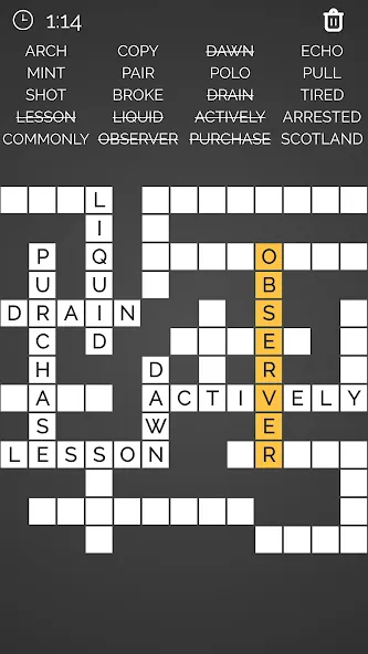 Crossword : Word Fill взлом на Андроид — Безлимитные подсказки и открыты все уровни — скриншот 5 Crossword : Word Fill взлом на Андроид — Безлимитные подсказки и открыты все уровни — скриншот 5