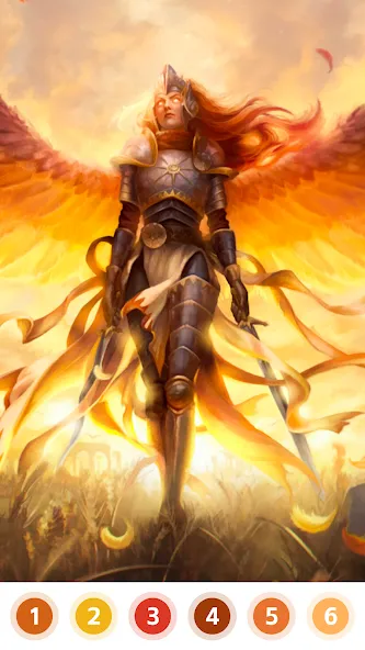 Angel & Devil Paint by Number взлом на Андроид — Бесплатные подсказки и краски — скриншот 5