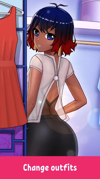 PP: Adult Games Fun Girls sims мод на Андроид: Открыты все девушки и сцены — скриншот 5