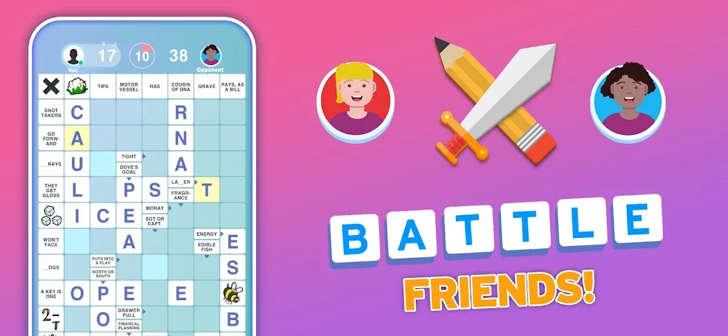 Kryss - The Battle of Words взлом на Андроид — Безлимитные подсказки и бонусы — скриншот 3