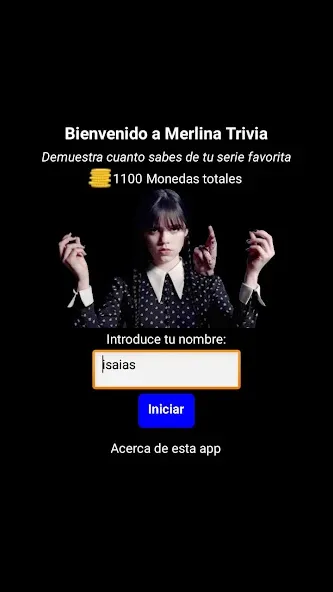 Merlina Trivia en Español взломанный APK — Respuestas infinitas y pistas desbloqueadas — скриншот 1 Merlina Trivia en Español взломанный APK — Respuestas infinitas y pistas desbloqueadas — скриншот 1