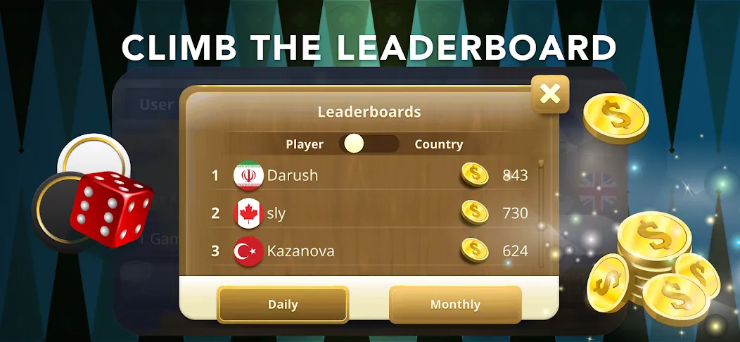 Мод Backgammon Classic + Online — Без рекламы и онлайн-режим открыт, скачать APK — скриншот 5