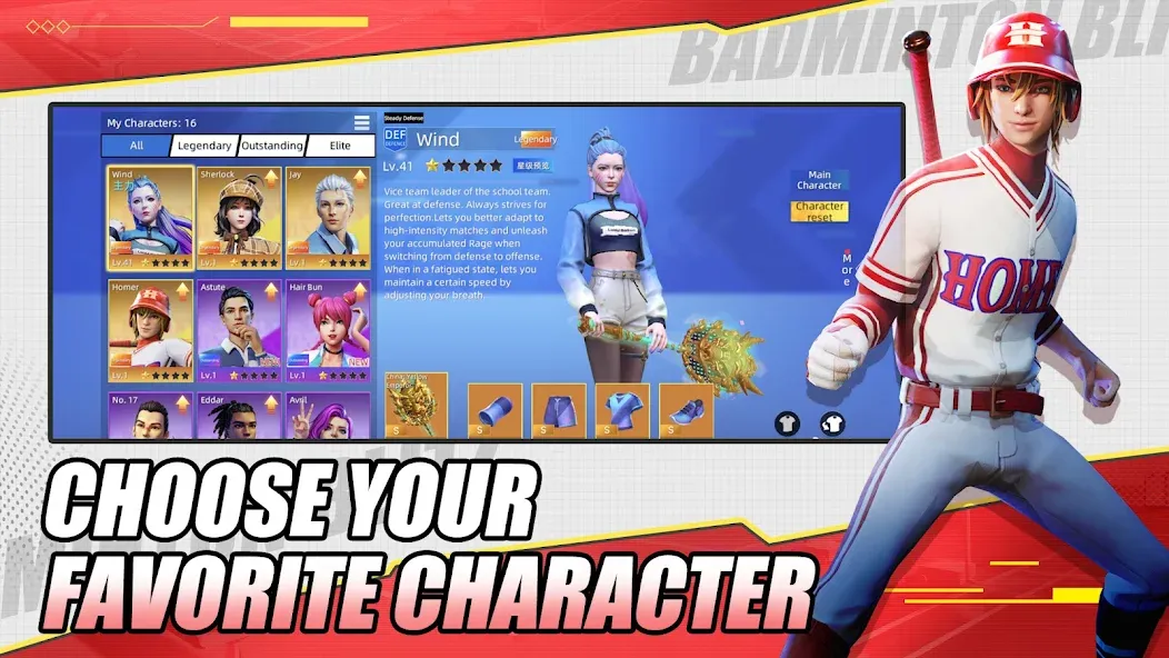 Badminton Blitz - PVP online взлом APK — Безлимитные монеты и энергия — скриншот 1