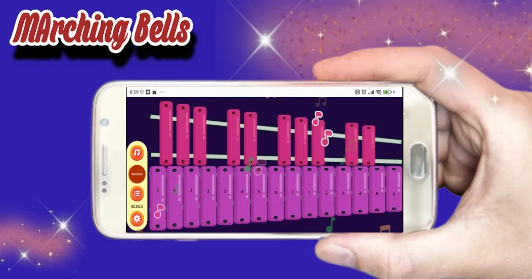 Virtual Marching Bells взлом APK — Безлимитные звонки и открытые мелодии — скриншот 2