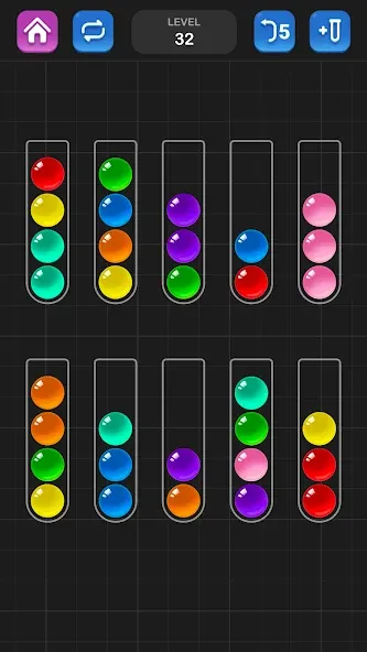 Скачать Ball Sort Puzzle - Color Game на Андроид с модом — Без рекламы и все уровни открыты — скриншот 4 Скачать Ball Sort Puzzle - Color Game на Андроид с модом — Без рекламы и все уровни открыты — скриншот 4