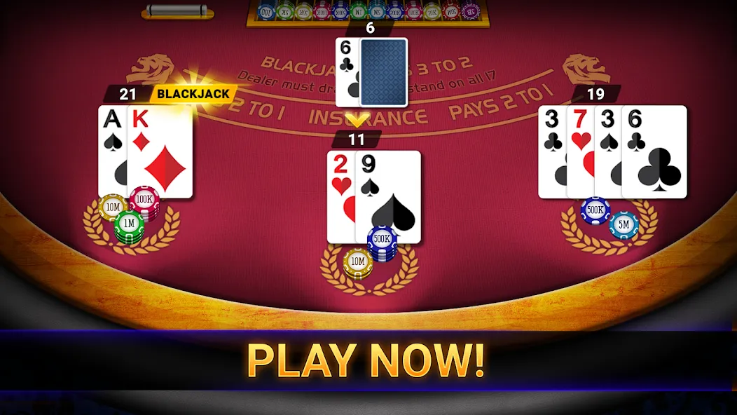 Blackjack 21: online casino — последняя версия с модом (Безлимитные фишки и разблокированы столы) — скриншот 3 Blackjack 21: online casino — последняя версия с модом (Безлимитные фишки и разблокированы столы) — скриншот 3
