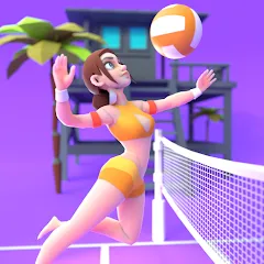 Скачать мод Beach Volleyball Game — Безлимитные монеты и все уровни