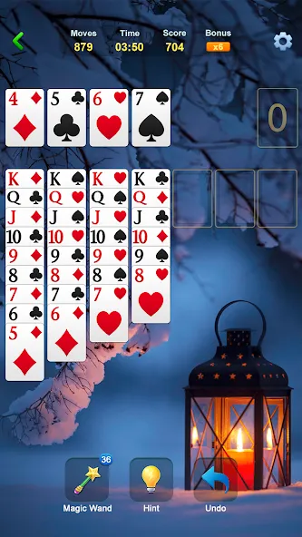 Solitaire - Classic Card Games — скачать мод: Без рекламы и безлимитные подсказки — скриншот 3 Solitaire - Classic Card Games — скачать мод: Без рекламы и безлимитные подсказки — скриншот 3