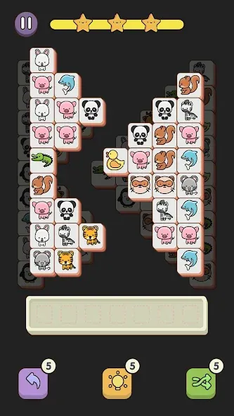 Match 3 Animal - Zen Puzzle на телефон — скачать мод: Безлимитные подсказки и отмены хода — скриншот 1