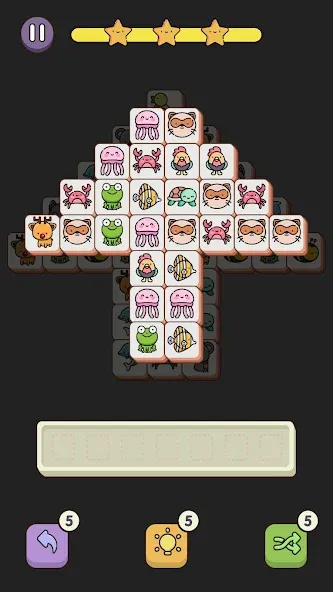Match 3 Animal - Zen Puzzle на телефон — скачать мод: Безлимитные подсказки и отмены хода — скриншот 5
