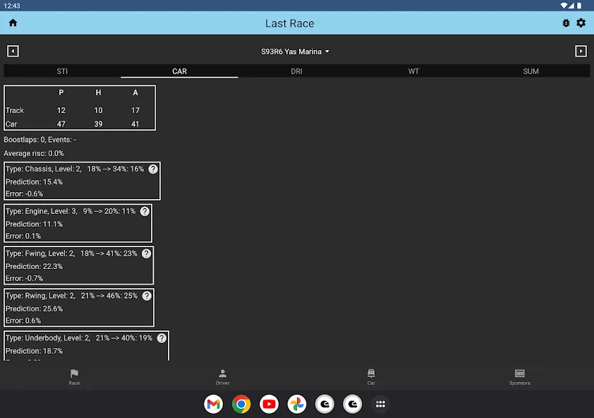 Gpro Assistant взлом APK — Расширенная статистика и подсказки — скриншот 2 Gpro Assistant взлом APK — Расширенная статистика и подсказки — скриншот 2