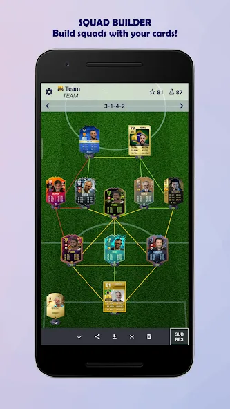UT Card Builder 24 — Безлимитные монеты и наборы, скачать мод APK — скриншот 3 UT Card Builder 24 — Безлимитные монеты и наборы, скачать мод APK — скриншот 3