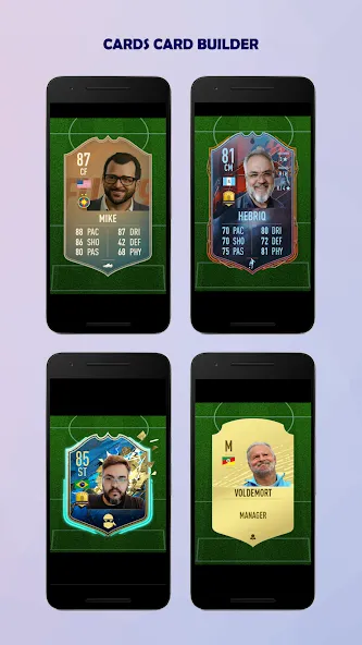 UT Card Builder 24 — Безлимитные монеты и наборы, скачать мод APK — скриншот 4 UT Card Builder 24 — Безлимитные монеты и наборы, скачать мод APK — скриншот 4