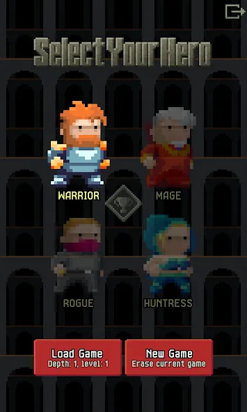 Pixel Dungeon ML — Безлимитные ресурсы и усиленные герои, скачать мод APK — скриншот 3