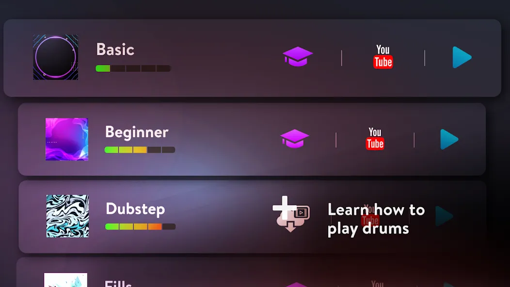 Classic Drum: electronic drums мод на Андроид: Реалистичные звуки и ритмы — скриншот 2 Classic Drum: electronic drums мод на Андроид: Реалистичные звуки и ритмы — скриншот 2