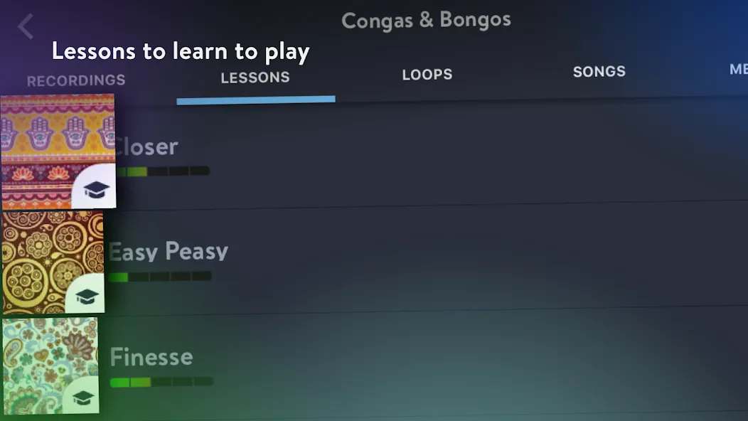 Скачать Congas & Bongos: percussion бесплатно — Без рекламы и открыты все инструменты — скриншот 4