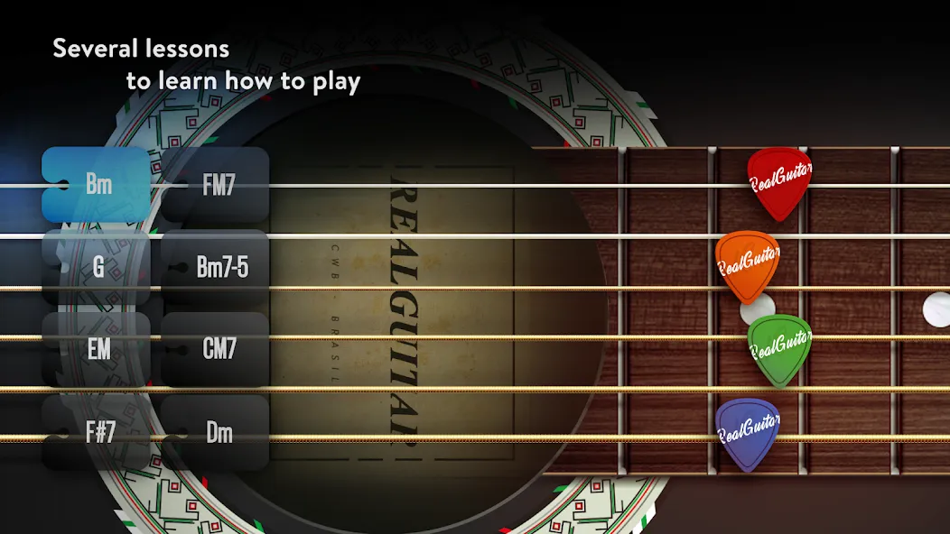 Скачать Real Guitar: lessons & chords мод — Открыты все уроки и аккорды — скриншот 2