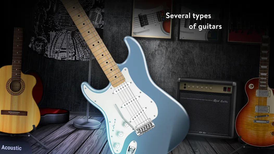 Скачать Real Guitar: lessons & chords мод — Открыты все уроки и аккорды — скриншот 3