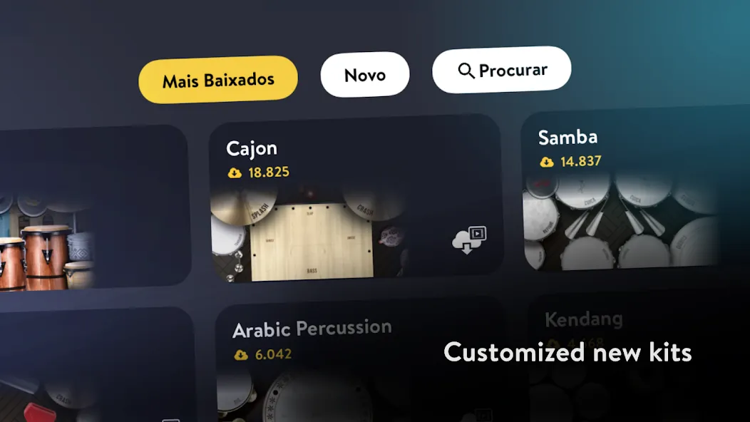 Real Percussion: instruments MOD APK скачать на Андроид — Безлимитные деньги и все инструменты — скриншот 3 Real Percussion: instruments MOD APK скачать на Андроид — Безлимитные деньги и все инструменты — скриншот 3