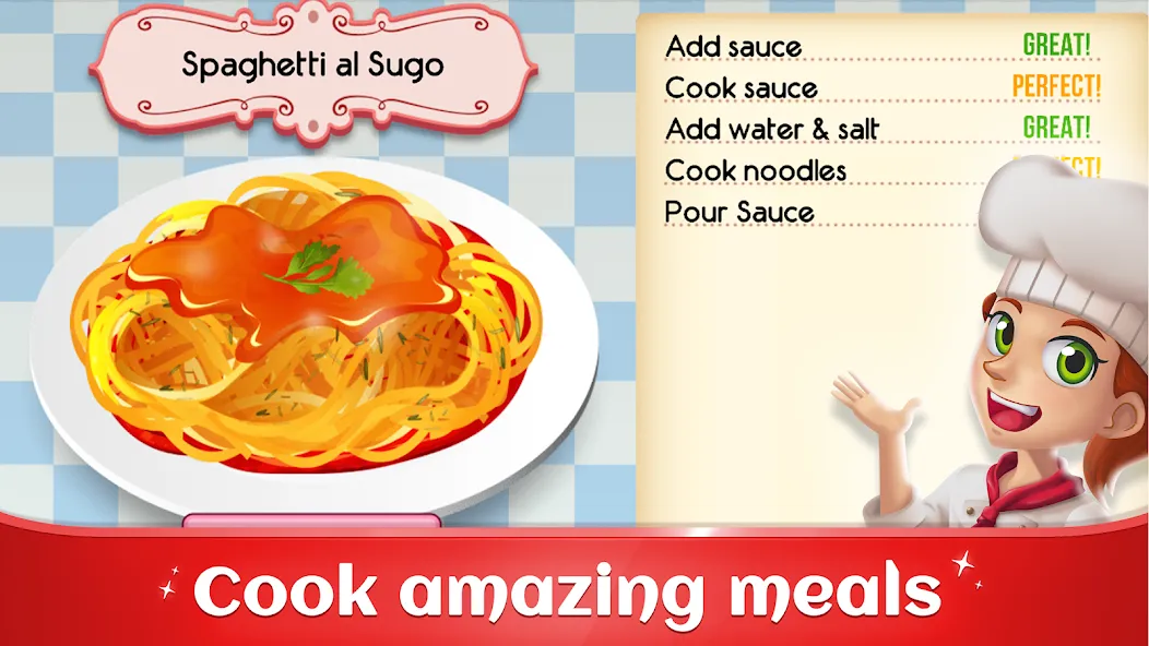 Скачать взлом Cookbook Master: Cooking Games — Безлимитные деньги и все рецепты — скриншот 2 Скачать взлом Cookbook Master: Cooking Games — Безлимитные деньги и все рецепты — скриншот 2