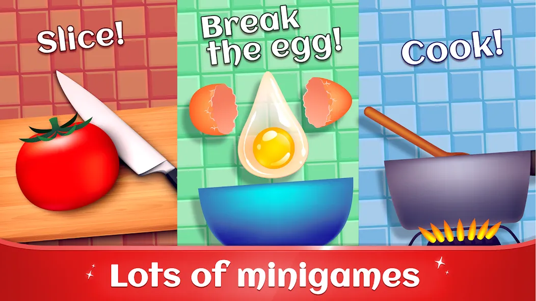 Скачать взлом Cookbook Master: Cooking Games — Безлимитные деньги и все рецепты — скриншот 4 Скачать взлом Cookbook Master: Cooking Games — Безлимитные деньги и все рецепты — скриншот 4