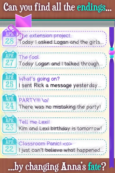 Dear Diary: Interactive Story — скачать мод: Безлимитные ресурсы и все истории открыты — скриншот 4 Dear Diary: Interactive Story — скачать мод: Безлимитные ресурсы и все истории открыты — скриншот 4